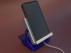 Adjustable Smartphone Holder With A Ratchet Hinge 3D Printer Model