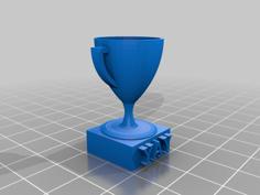 Mini Trophy With Message 3D Printer Model