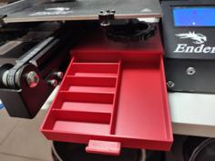 Divided Top Drawer For Ender 3 3D Printer Model