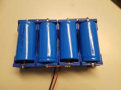 32700 LiFePo4 Batterie Holder 3D Printer Model