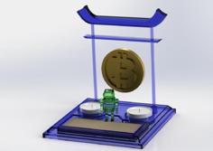 The Bitcoin Temple 3D Printer Model