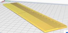 Ruler Comb 3D Printer Model