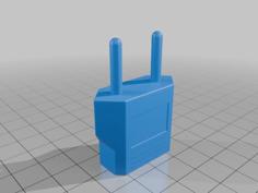 US To EU Adapter Model 3D Printer Model