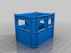 Beer-Battery Crate Edits – 9V (PP3) & Empty Space (for Button Cells) 3D Printer Model