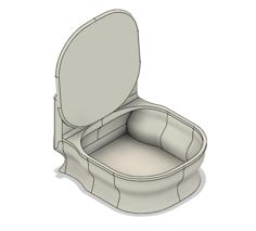 Toilet Bin For Bambu Labs A1 3D Printer Model