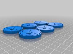 All 6 Objective Markers Together – Fixed Gaps In Obj. 3 3D Printer Model