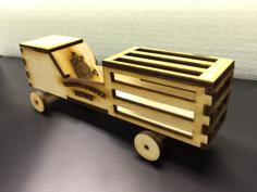 Laser Cut Orange Crate Derby Car