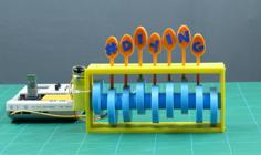 Use Camshaft To Display Text 3D Printer Model