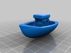 Fully Floatable Toy Boat 3D Printer Model