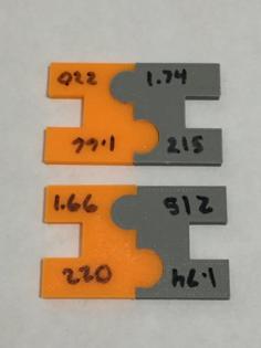 Interlocking Calibration Clips – Curves And Straights 3D Printer Model