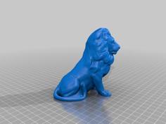 Lion HD For Geocaching 3D Printer Model