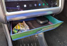 Tesla Model S RHD Cubby Shelf 3D Printer Model