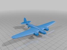 Tupolev SB2 Soviet WW2 Bomber (1/144) 3D Printer Model