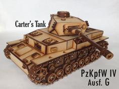 Lasercut Panzer IV G (motorized)