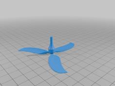 Finger Twist Helicopter 3D Printer Model