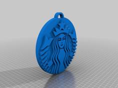 Starbucks Keychain 3D Printer Model