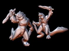 Slisk Warriors (15mm Scale) 3D Printer Model