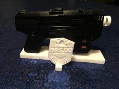 Judge Dredd Lawgiver Desktop Display 3D Printer Model