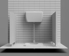 Toilet Diorama 3D Printer Model