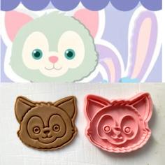 DUFFY AND FRIENDS – GELATONI CAT COOKIE CUTTER STAMP 3D Printer Model