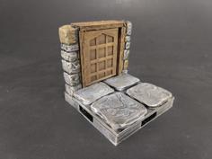 OpenForge 2.0 Dungeon Stone Square Doors 3D Printer Model