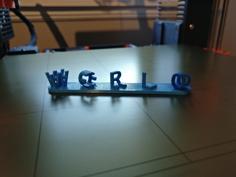 3D Ambigram 3D Printer Model