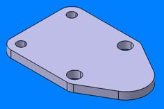 SBC Fuel Pump Plate 3D Printer Model