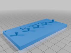 Simple Keyboard 3D Printer Model