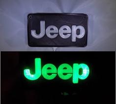 Jeep Emblem LED Light/Nightlight 3D Printer Model