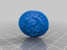 Marine Button 3D Printer Model