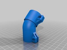 Piranha Powerfeed Elbow Paintball 3D Printer Model