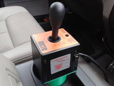 Snow Plow Joystick Cupholder Mount 3D Printer Model