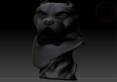 Bust Dog 3D Printer Model