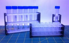 Parametric Test Tube / Centrifuge Tube Rack 3D Printer Model