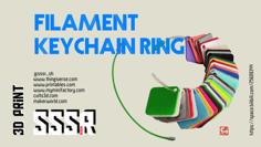 Filament Keychain Ring 3D Printer Model