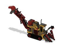 Yellow Sugarcane Harvester With Movements 3D Printer Model