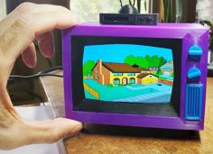 The Simpsons TV (Remixed For HDMI Display) 3D Printer Model