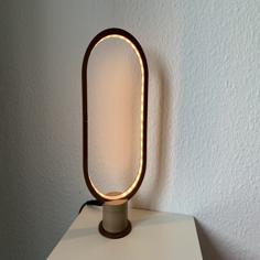 Oval Lamp 3D Printer Model