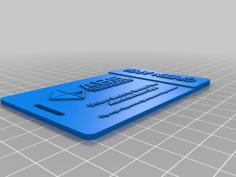 Labs Green Key Card 3D Printer Model