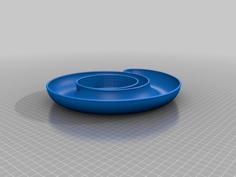 Spiral Dipping Platter 3D Printer Model