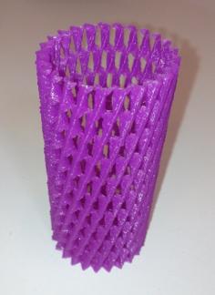 Spiral Gear Vase Desk Organizer 3D Printer Model