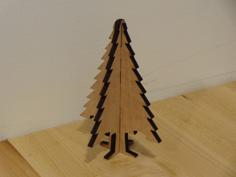 Christmas Tree Ornament Laser Cut Plywood