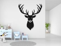 Deer Wall Decor 2D 2 3D Printer Model