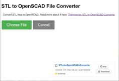 STL To OpenSCAD File Converter 3D Printer Model