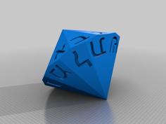 Hebrew Alphabet Die 3D Printer Model