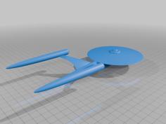 Prominent Class-Star Trek 3D Printer Model