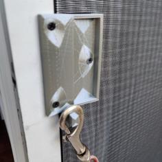 Screen Door Handle With Hook 3D Printer Model