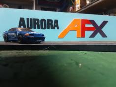 Aurora AFX Slot Car Logo 3D Printer Model