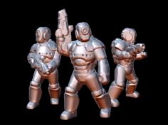 Freespace Commandos (15mm Scale) 3D Printer Model