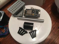 Vertical Dog Feeder (Large Food, Stepper, ESP8266 Controlled, W/laser) 3D Printer Model